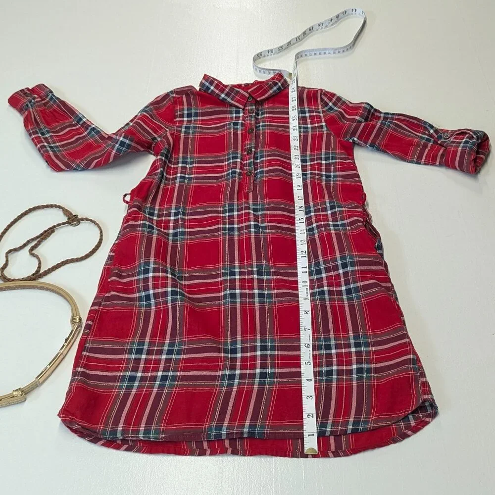 L.O.G.G. Label of Graded Goods Size 9-10Y Plaid Button-Up Dress